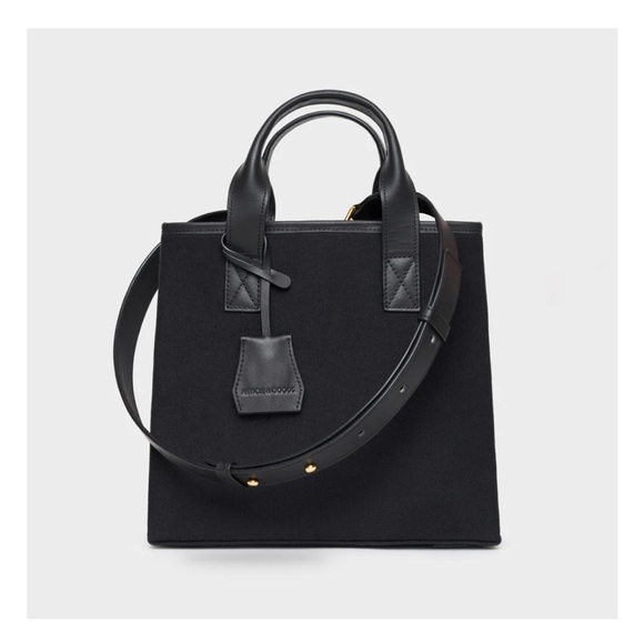 Article & Goods MINI CANVAS TOTE W/ STRAP - N.151 - BLACK - Picture 1 of 5